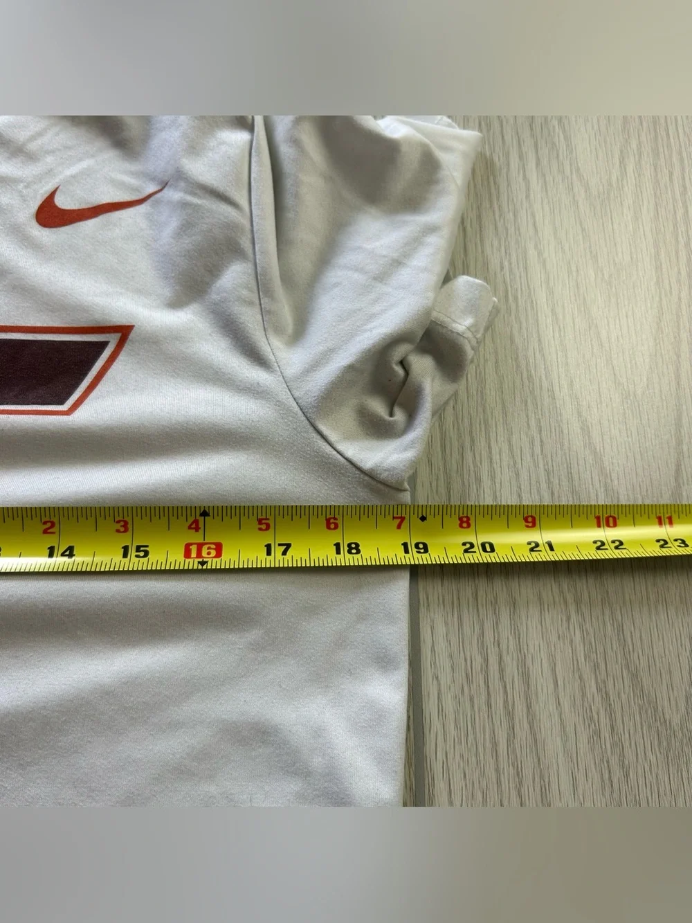 Nike Virginia Tech Hokies Men’s Dri-FIT White T-Shirt NCAA Performance size S